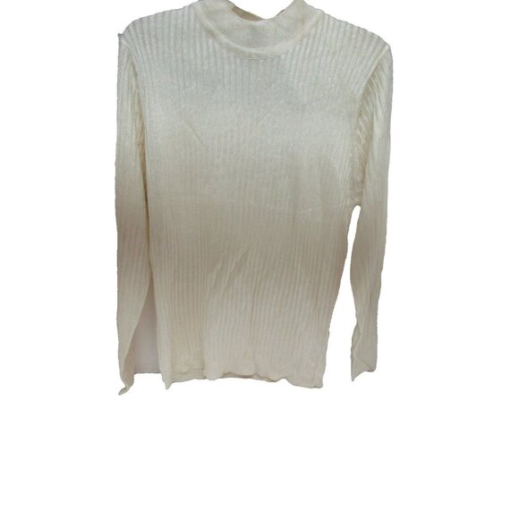 Women's Bonnie And Bill Beige Ribbed Top Size Large New!!! - Picture 1 of 2